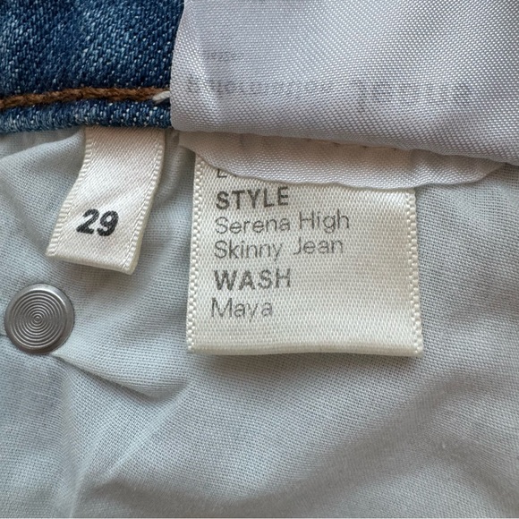 Reformation Serena High Skinny Denim Jean in Color Maya Size 29 High Rise - Picture 6 of 15